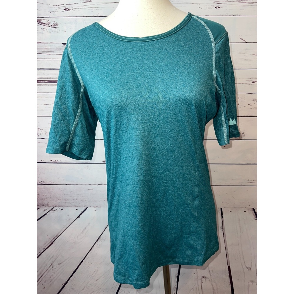 REI Womens Shirt size Medium Outdoors Hiking Pullover Gorpcore Green‎ Stretch